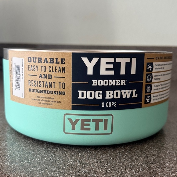 YETI Boomer  8 Cups Pet Dog Bowl Seafoam Mint Stainless Steel Pet Bowl - Picture 12 of 13